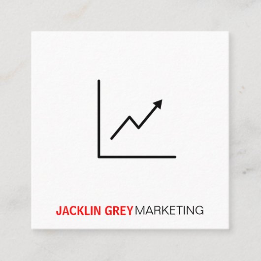 マーケティング |グラフ スクエア名刺 (正面)