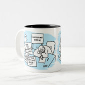 マーケティング・マネージャがセールス・ピッチに耐える ツートーンマグカップ (正面左)