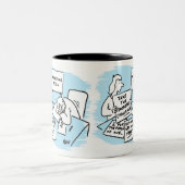 マーケティング・マネージャがセールス・ピッチに耐える ツートーンマグカップ (中央)