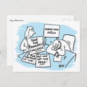 マーケティング・マネージャがセールス・ピッチに耐える ポストカード (正面/裏面)