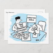 マーケティング・マネージャがセールス・ピッチに耐える ポストカード (正面/裏面)
