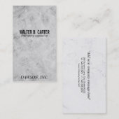 マーケティング |大理石 |エグゼクティブ 名刺 (正面/裏面)