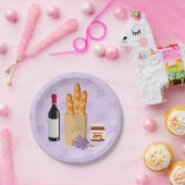 マーケフランスのットラベンダー ペーパープレート (パーティー)