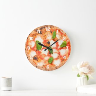 ·マーゲイタリアンリタピザ ラージ壁時計