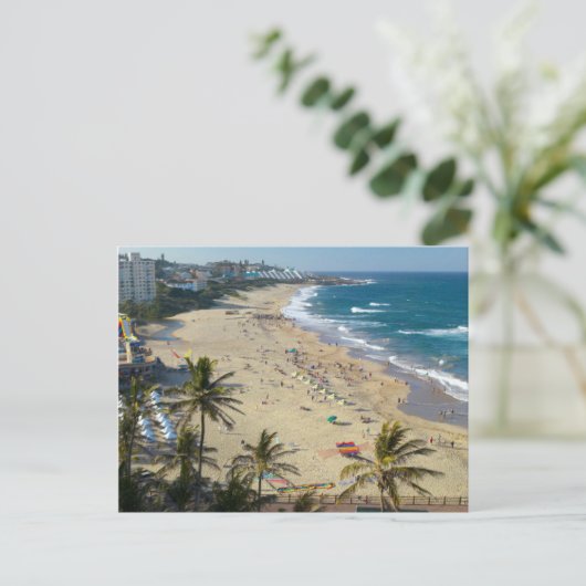 マーゲートのビーチ、南海岸、クワズール・ナタル州 ポストカード (スタンド正面)