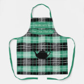 マーゴのフレッシュテイストグリーンプライドとティーポット エプロン (正面)