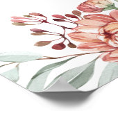 マーゴットダスティバラ赤面ピンクフローラボホガーデンミー ポスター (角)