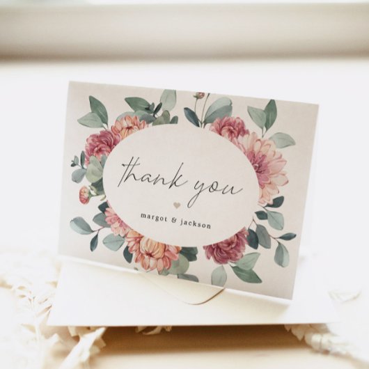 マーゴットダスティバラ赤面フローラボヘミアンガーデンタ サンキューカード