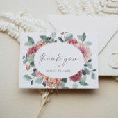 マーゴッ素朴トダスティバラ赤面フローラボヘミアン サンキューカード