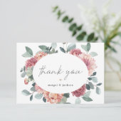 マーゴッ素朴トダスティバラ赤面フローラボヘミアン サンキューカード (スタンド正面)