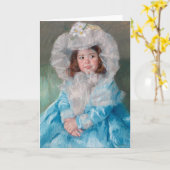 マーゴ・イン・ブルー |メアリー・カッサット カード (黄色い花)
