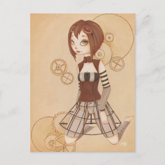 マーゴ – Steampunkポストカード ポストカード (正面)