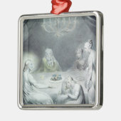 マーサおよびメリーの家のキリスト メタルオーナメント (左)