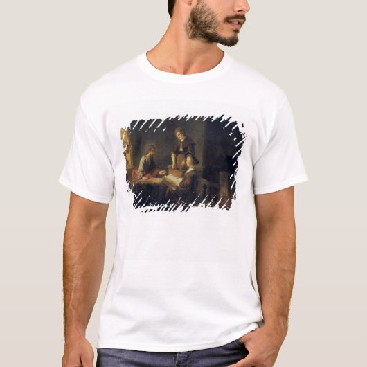 マーサおよびメリーの家のキリスト Tシャツ (正面)