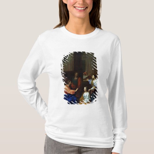 マーサおよびメリーを持つキリスト Tシャツ (正面)