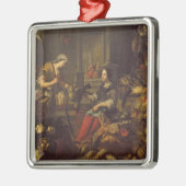 マーサおよびメリー2の家のイエス・キリスト メタルオーナメント (左)