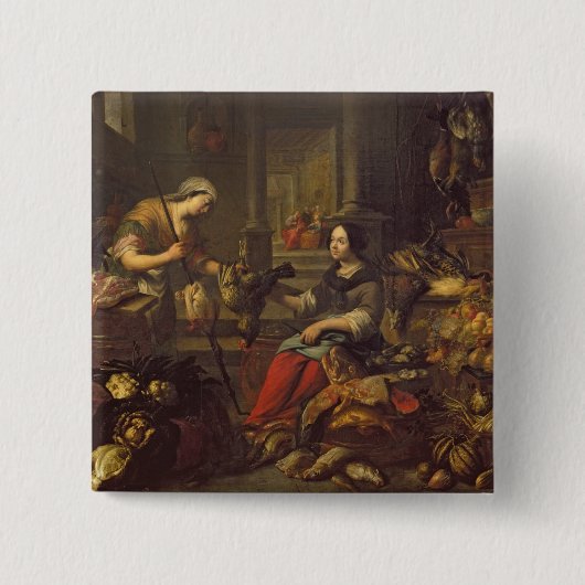 マーサおよびメリー2の家のイエス・キリスト 缶バッジ (正面)