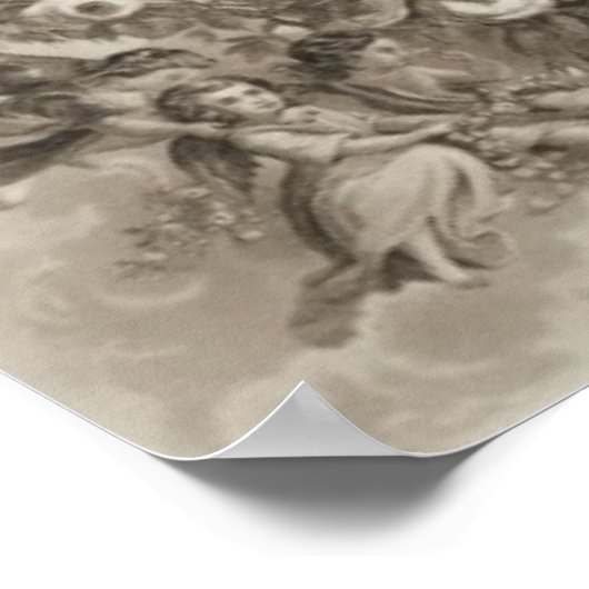 マーサとジョージ・ワシントン1876 ポスター (角)