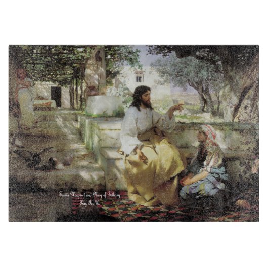 マーサとベタニーのマリアに聖人たち カッティングボード (正面)