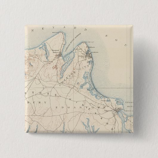 マーサのぶどう園（マサチューセッツ） 缶バッジ (正面)