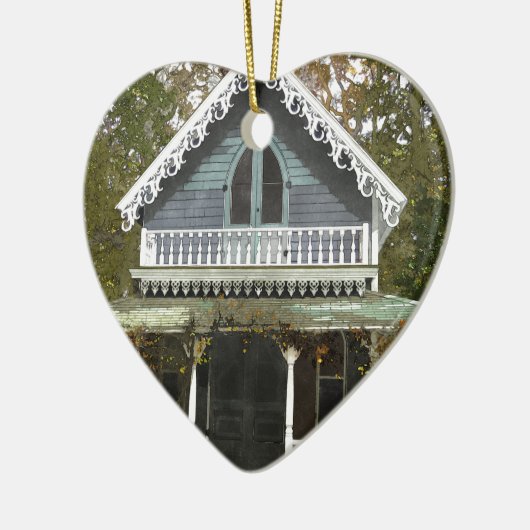 マーサのブドウ園のコテージ セラミックオーナメント (左)
