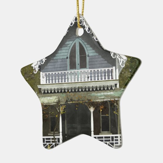 マーサのブドウ園のコテージ セラミックオーナメント (左)