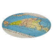 マーサのブドウ園のマーサのブドウ園の旅行地図 カッティングボード (角)