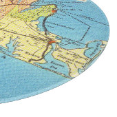 マーサのブドウ園のマーサのブドウ園の旅行地図 カッティングボード (角)