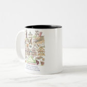 マーサのブドウ園のモンタージュのマグ ツートーンマグカップ (正面左)