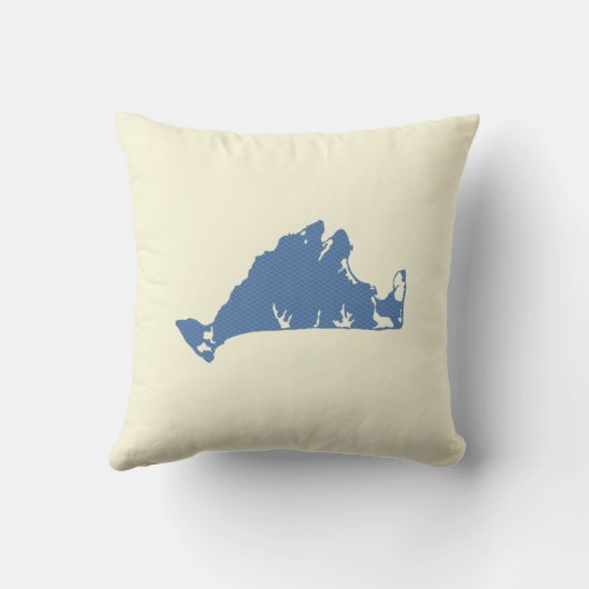 マーサのブドウ園のリバーシブルの枕の形 クッション (裏面)