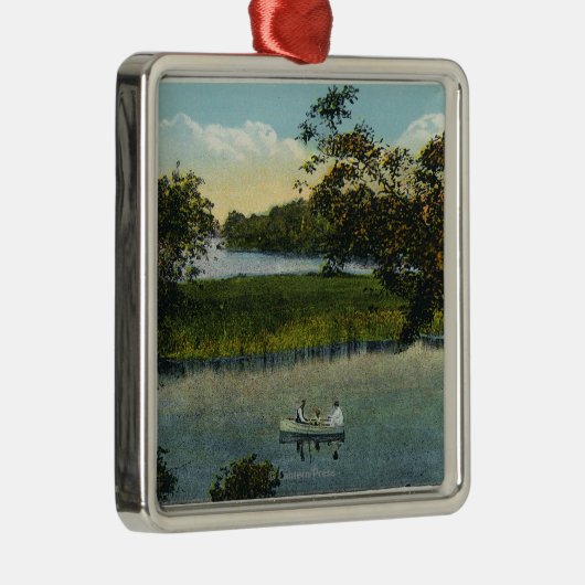 マーサのブドウ園、湖のTashmoo場面 メタルオーナメント (右)