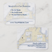 マーサのブドウ航海の園のチャート 名刺 (正面/裏面)