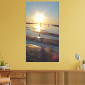 マーサのヴィネヤードのメネシャビーチでダンサー キャンバスプリント (インサイチュ (リビング))