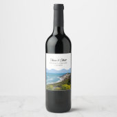 マーサのヴィンヤード写真の結婚ワインラベル ワインラベル (正面)