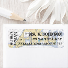 マーサのヴィンヤード航海のナビゲーション図 ラベル