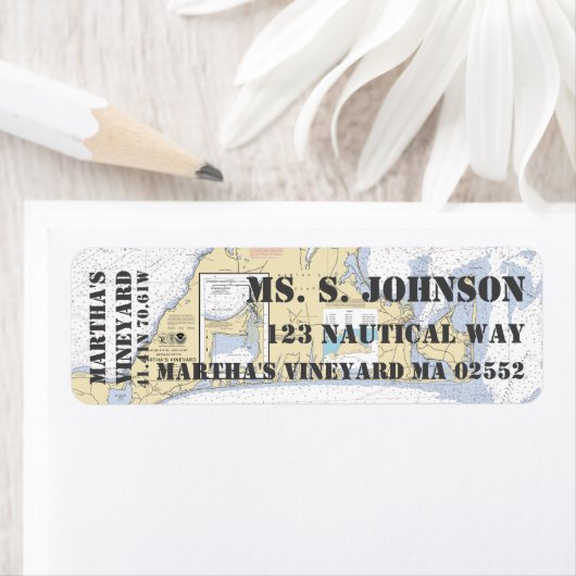マーサのヴィンヤード航海のナビゲーション図 ラベル (インサイチュ)