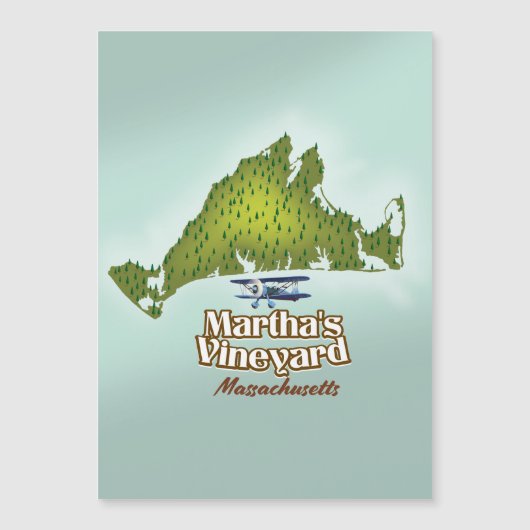 マーサのヴィンヤード・マサチューセッツ旅行ポスター (正面)