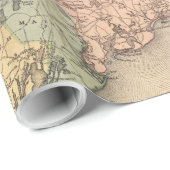 マーサの葡萄園·ナンタケット地図(1871年) ラッピングペーパー (ロールコーナー)