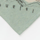 マーサのVineyard (1917年)のヴィンテージの地図 フリースブランケット (角)