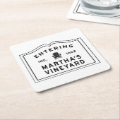 マーサズビニヤードアディロンダックチェア スクエアペーパーコースター (アングル)