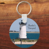 マーサズヴィネヤードエドガータウンライトハウスキーチェーン キーホルダー (正面)