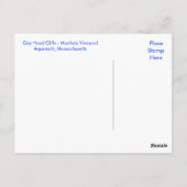 マーサズヴィネヤードゲイヘッドケープコッドマスポストカード ポストカード (裏面)