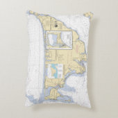 マーサズヴィネヤードチャート航海のテーマ アクセントクッション (裏面(縦))