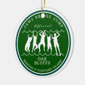 マーサズヴィネヤードブリッジジャンプオーナメント セラミックオーナメント (左)