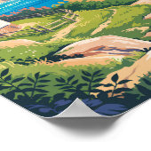 マーサズヴィネヤードマサチューセッツ州ライトハウストラベル ポスター (角)