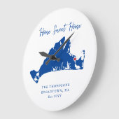 マーサズヴィネヤード引っ越し祝いパーティーギフトエドガータウン ラージ壁時計 (傾斜)