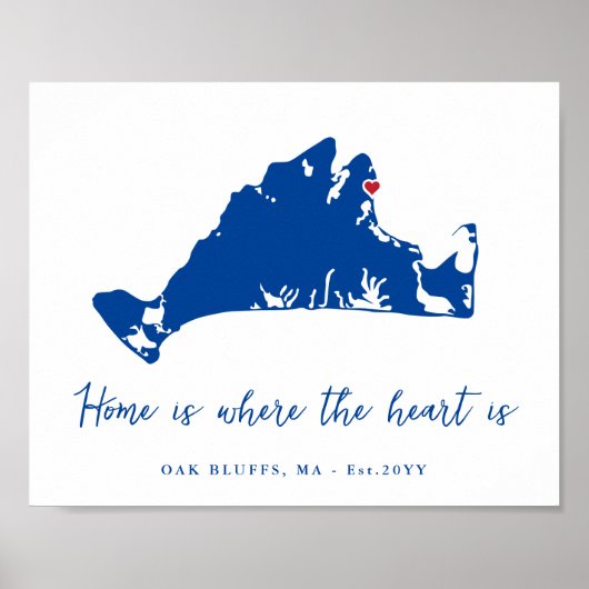 マーサズヴィネヤード引っ越し祝いパーティーギフトヴィネヤードヘブン ポスター (正面)