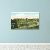 マーサズヴィネヤード海パークビュー キャンバスプリント (インサイチュ (ウッドフロア))