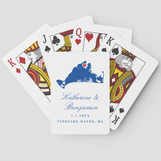マーサズヴィネヤード結婚式の引き出物ヴィネヤードヘブン トランプ (裏面)