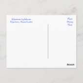 マーサズヴィンヤードエドガータウンライトハウスポストカード ポストカード (裏面)